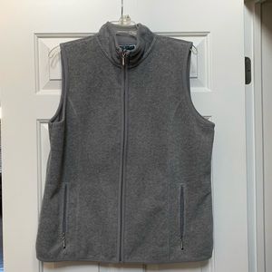 Karen Scott Gray fleece vest